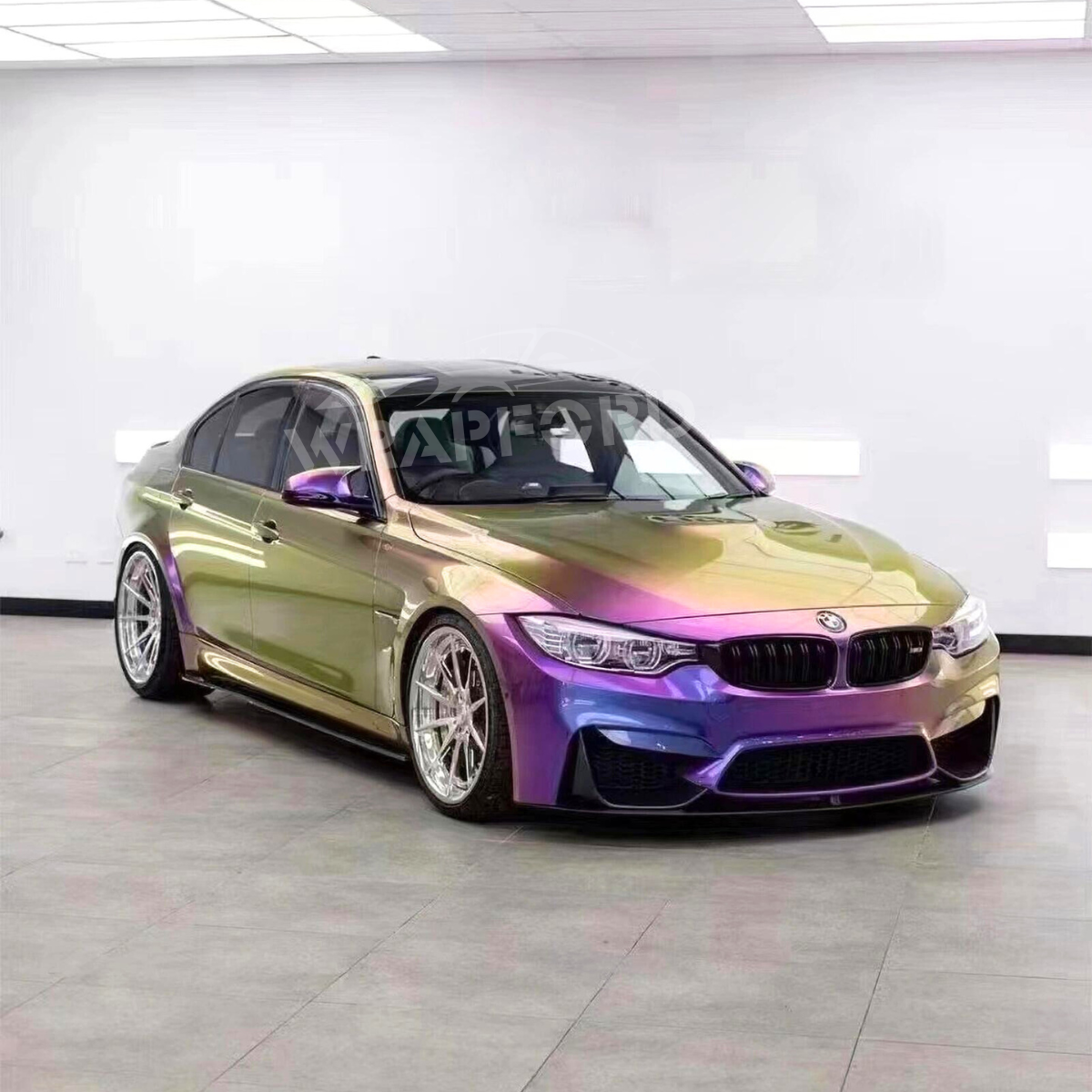 Glänzende Metallic Purpur Bronze Vinyl Auto Folie