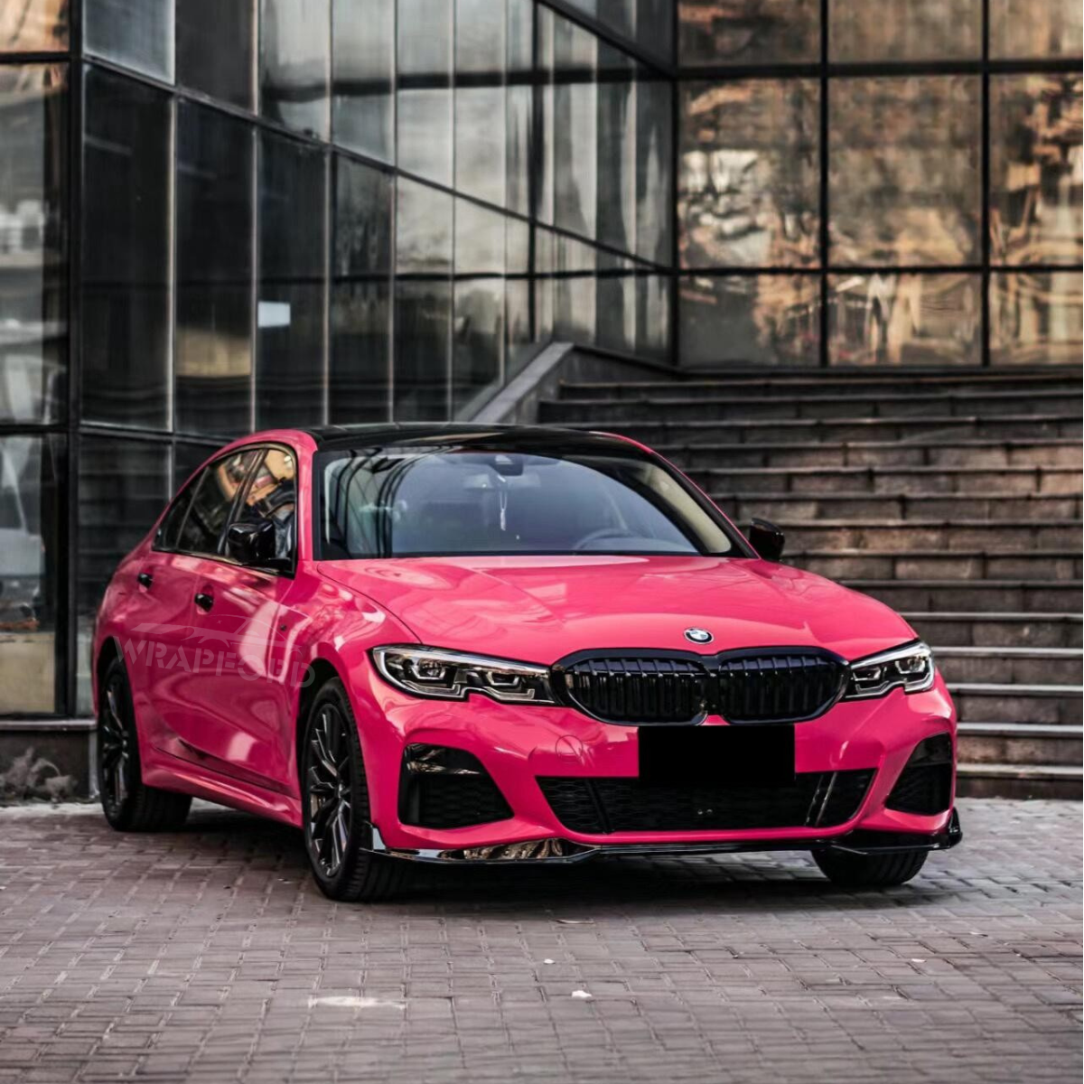 Hochglänzende Magenta Pink Vinyl Auto Folie