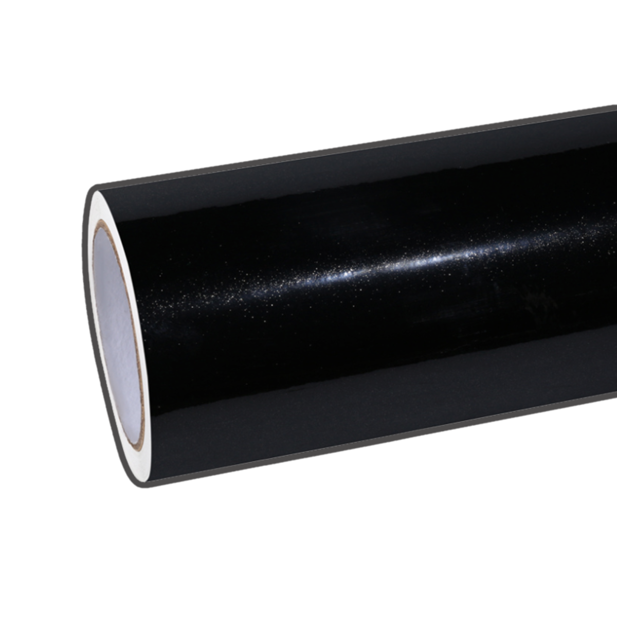 Glänzende Metallic Schwarz Vinyl Auto Folie