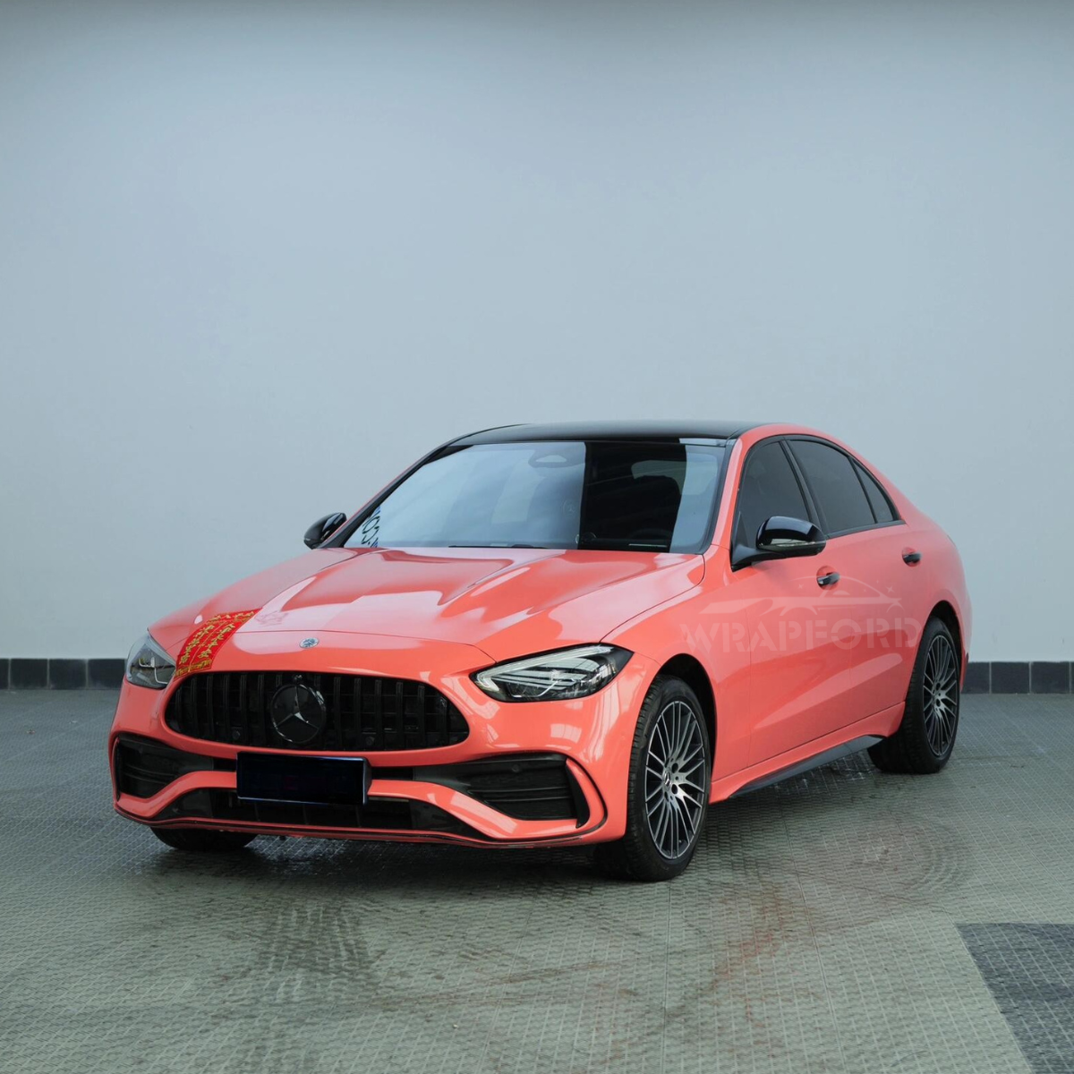 Hochglänzende Korallenorange Vinyl Wrap