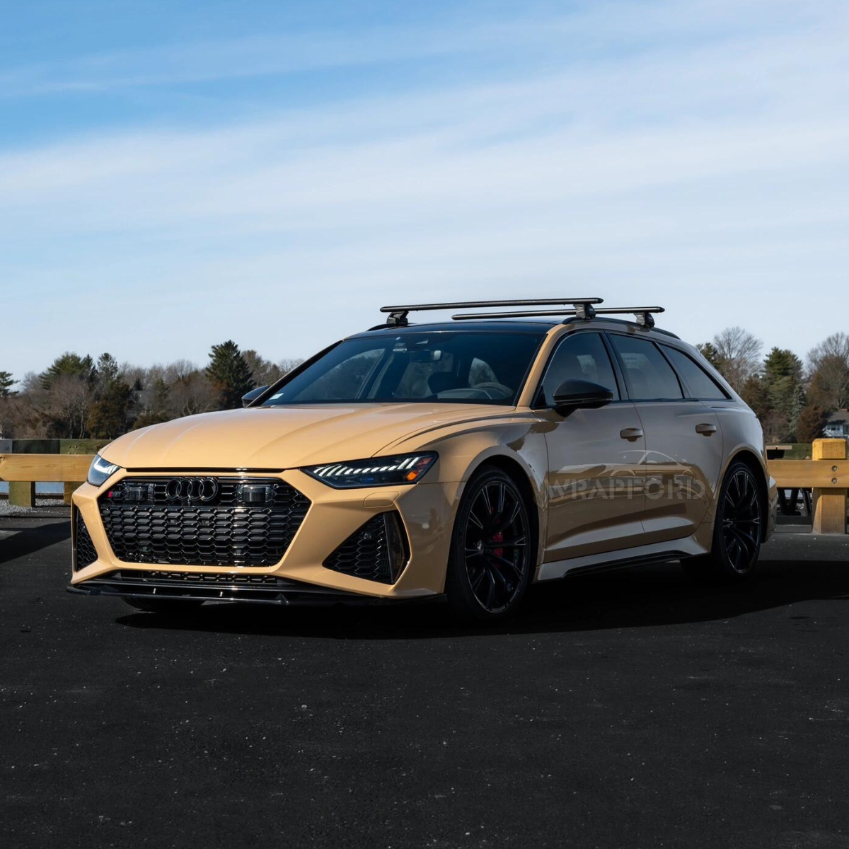 Satin Chrom Sandsturm Gelb Vinyl Wrap