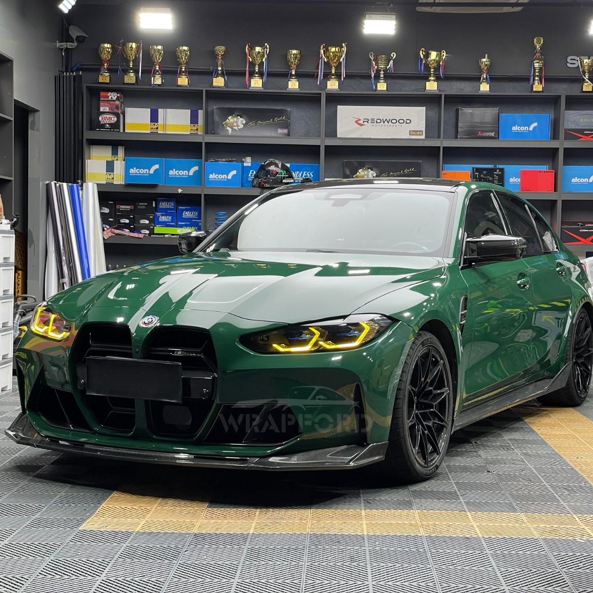 Glanz Metallic Waldgrün Vinyl Wrap