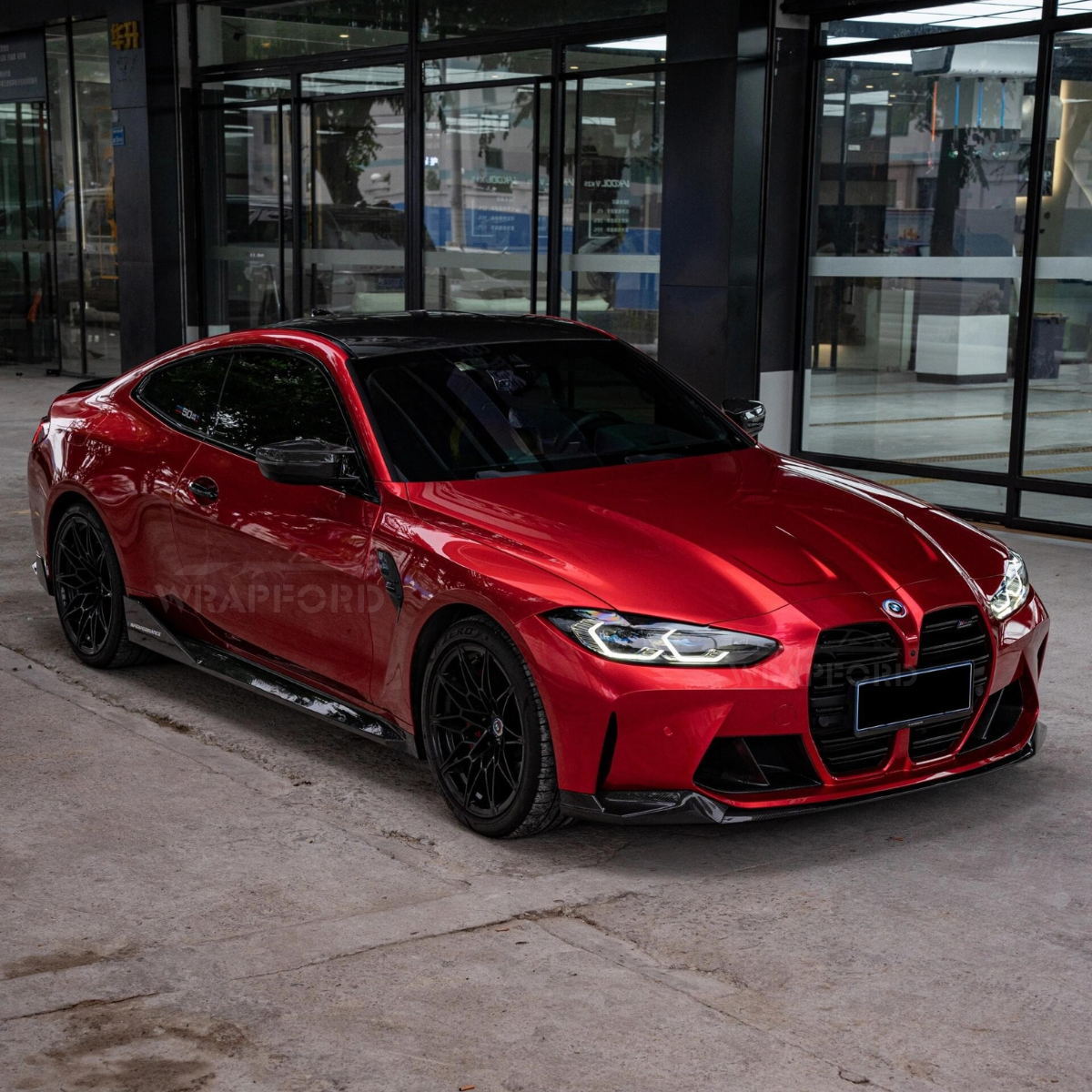 Glanz Metallic Soul Rot Vinyl Auto Wrap