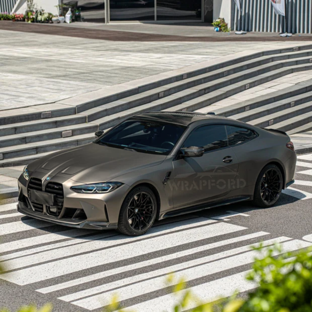 Matt Carbon Grau Vinyl Auto Wrap