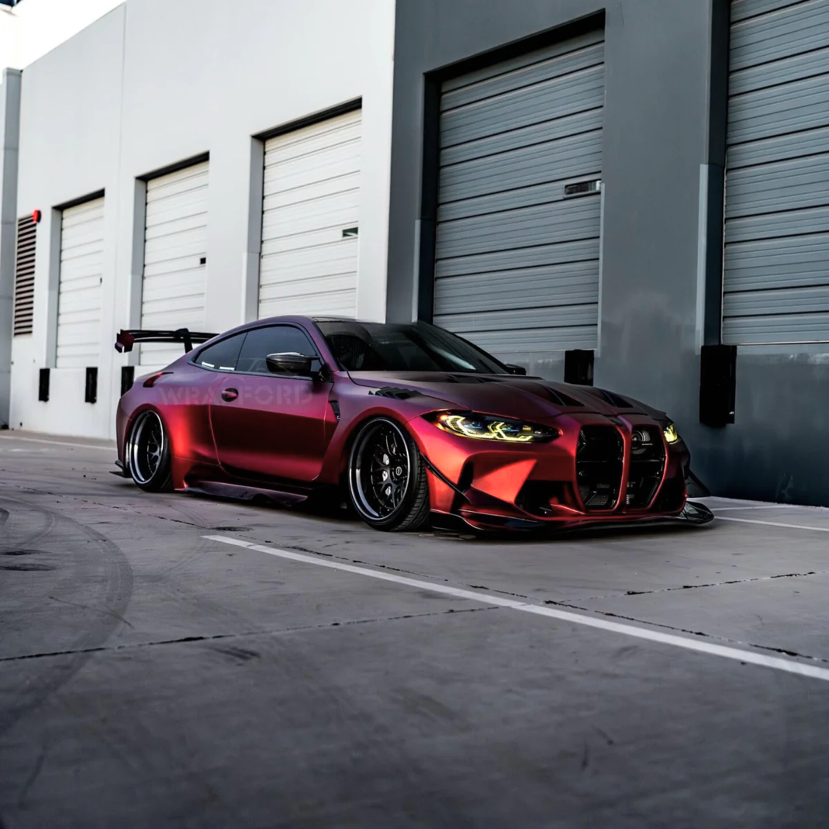Matt Metallic Romantikrot Vinyl Wrap