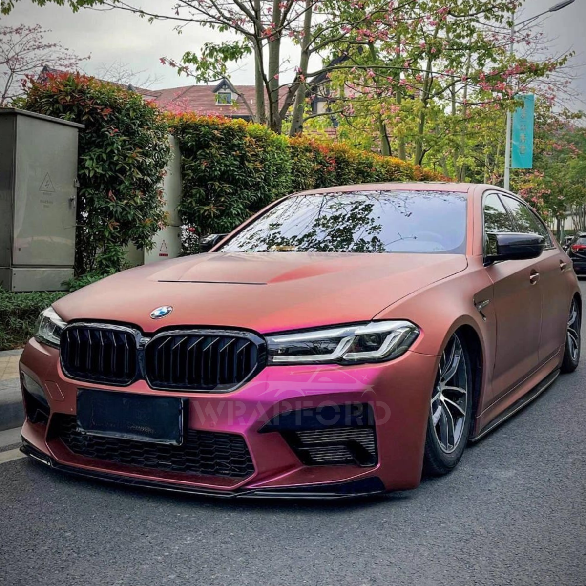Matt Rosa Lila Vinyl Auto Wrap