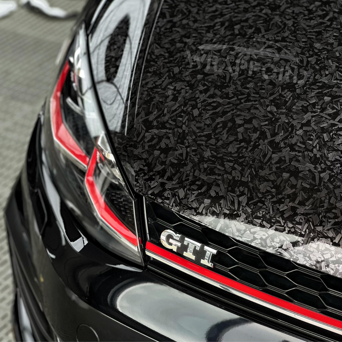 Carbon Geschmiedet Schwarz Vinyl Wrap