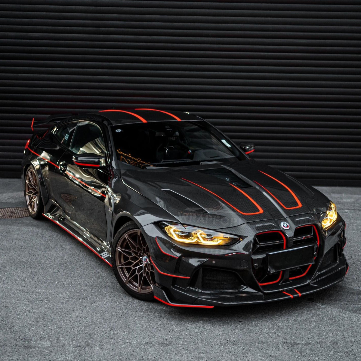 Carbon Silber Schwarz Auto Wrap