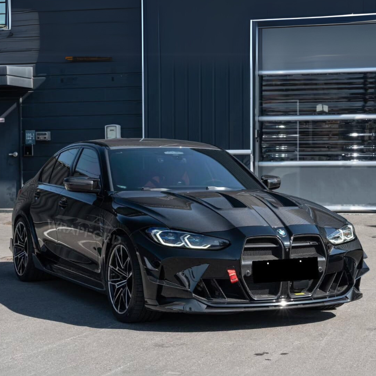 Carbon Spiral Schwarz Vinyl Auto Wrap