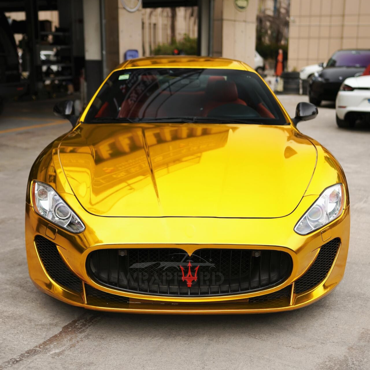 Chrom Spiegel Gold Vinyl Auto Wrap