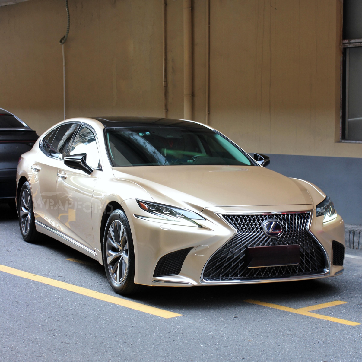 Glänzend Metallic Goldbeige Vinyl Wrap