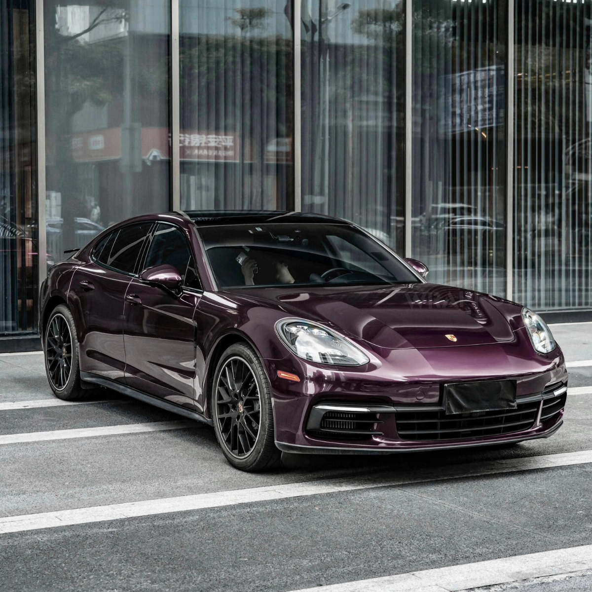 Glänzend Metallic Aubergine Lila Vinyl Wrap