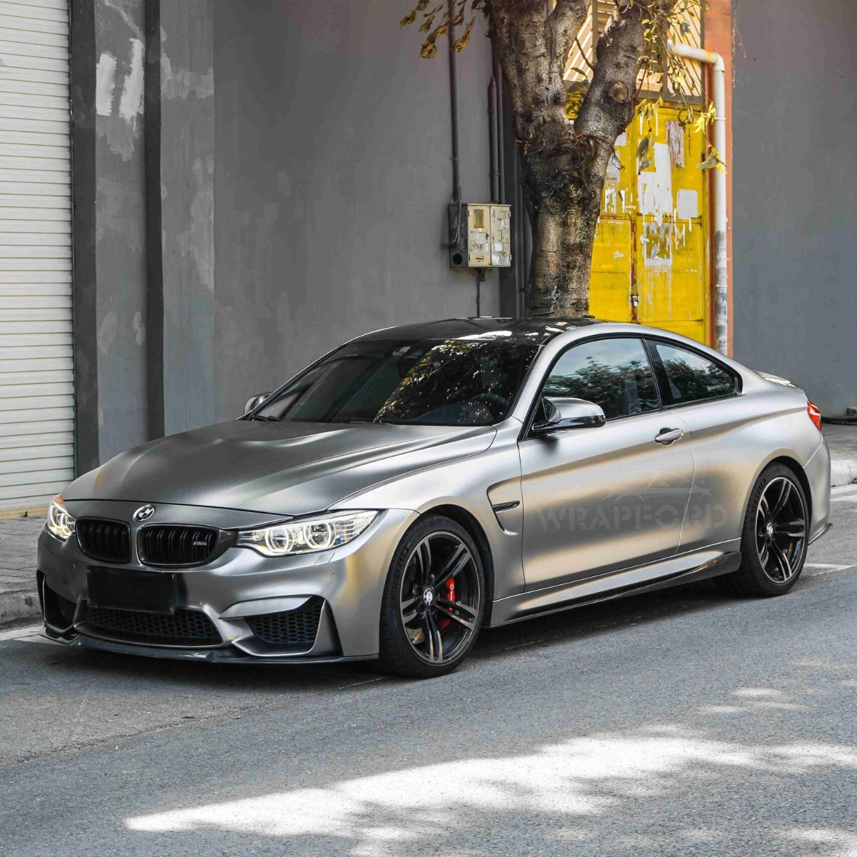 Satinierte Metallic Silber Vinyl Wrap