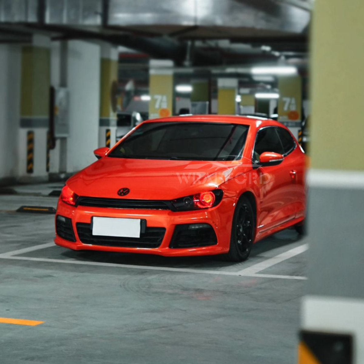 Hochglanz Lava Orange Vinyl Wrap
