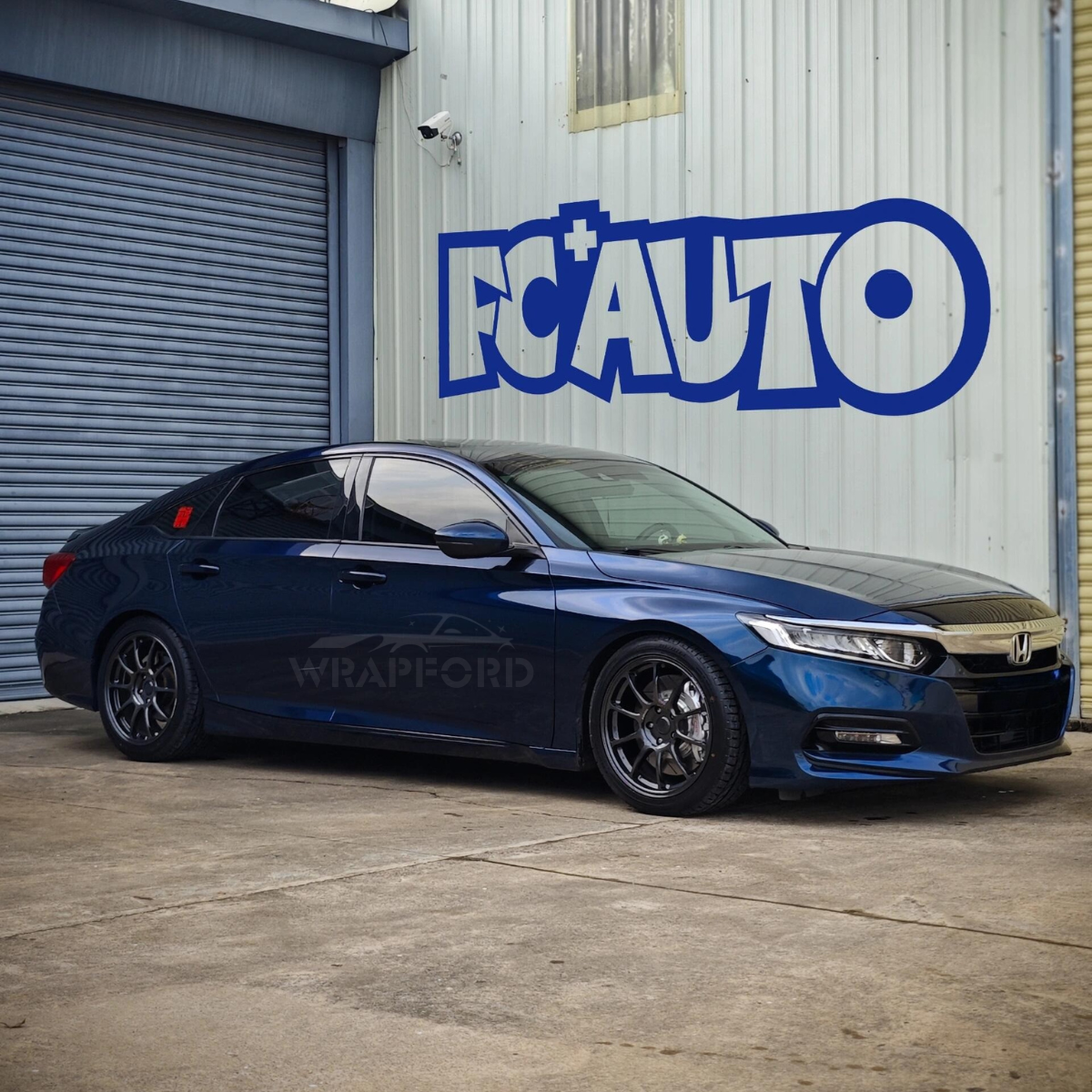 Hochglänzende Mitternachtsblau Vinyl Wrap