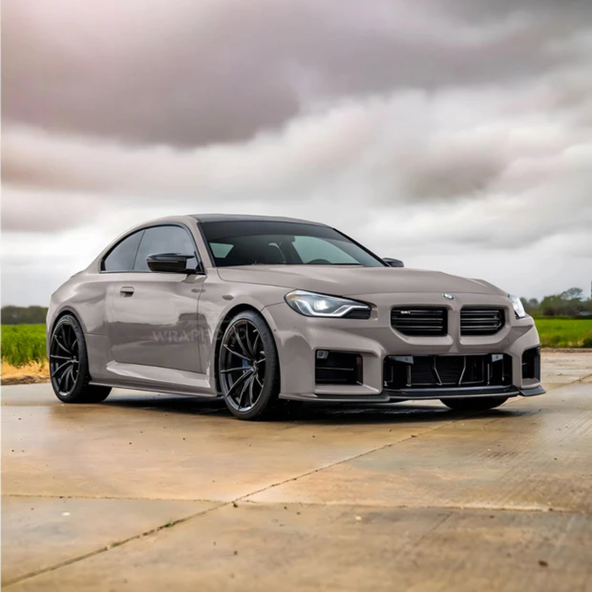 Hochglanz Kieselgrau Vinyl Wrap