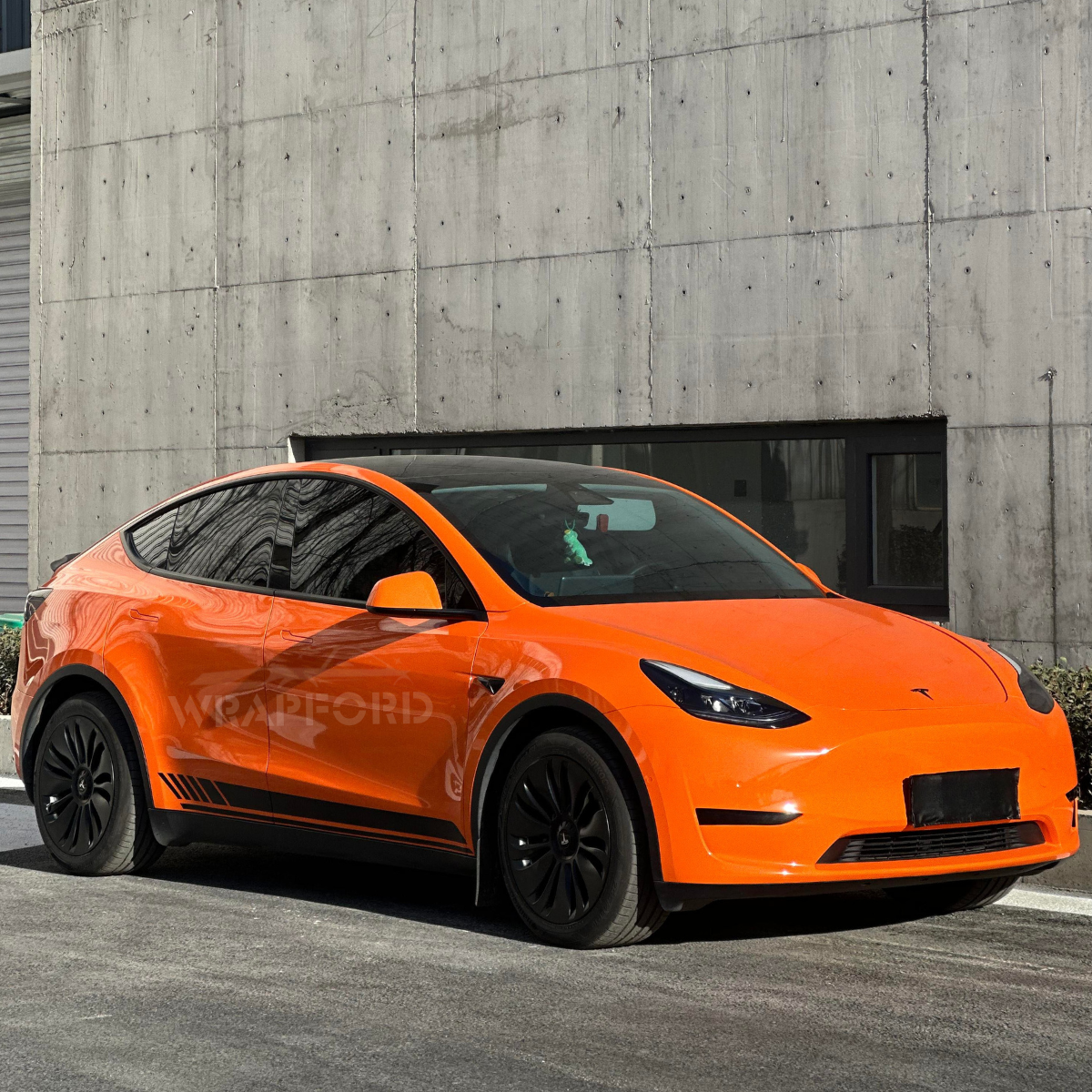 Hochglänzende Speed Orange Vinyl Wrap