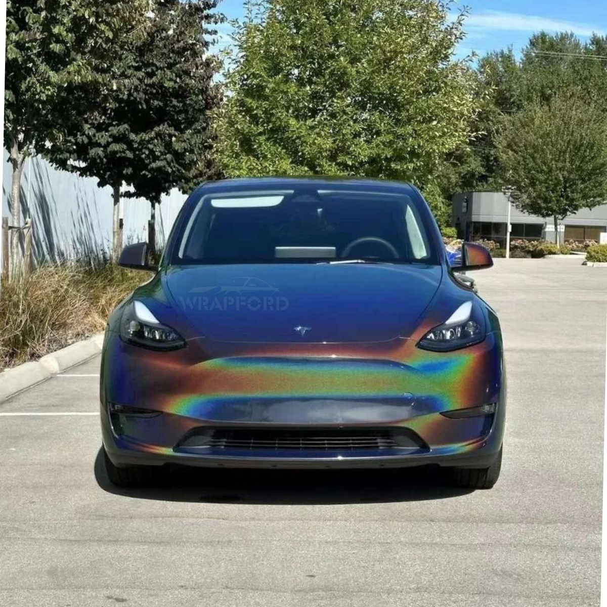 Regenbogen Metallic Schwarz Vinyl Wrap