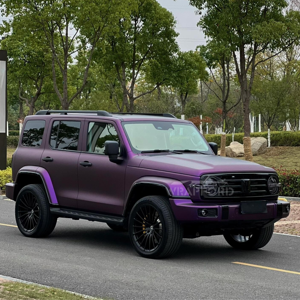 Satin Chrom Lila Vinyl Auto Wrap