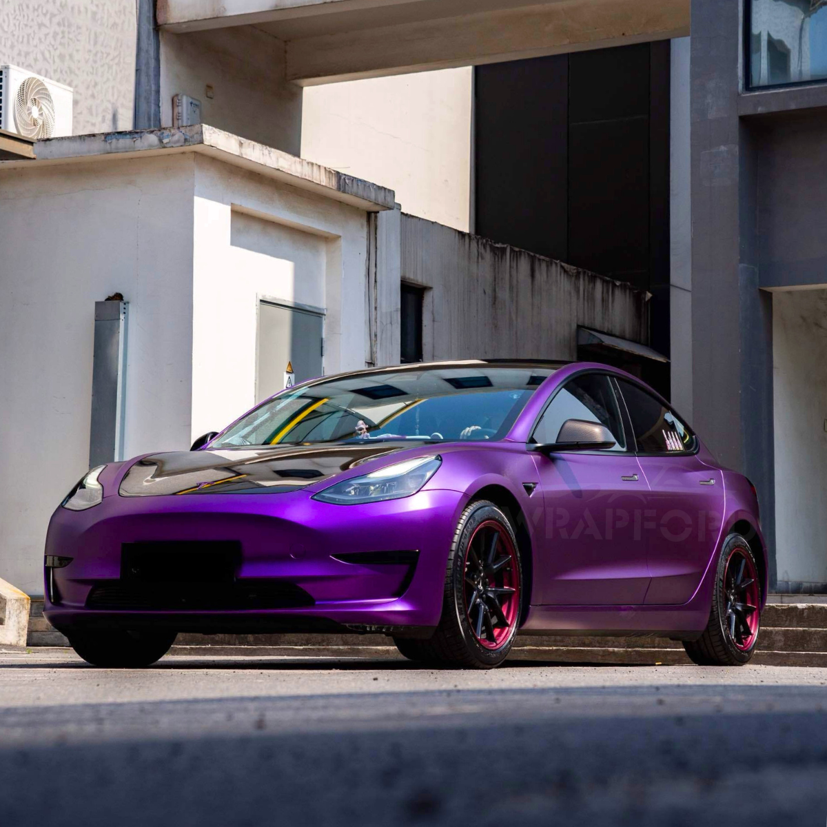 Satinierte Samt Lila Vinyl Wrap