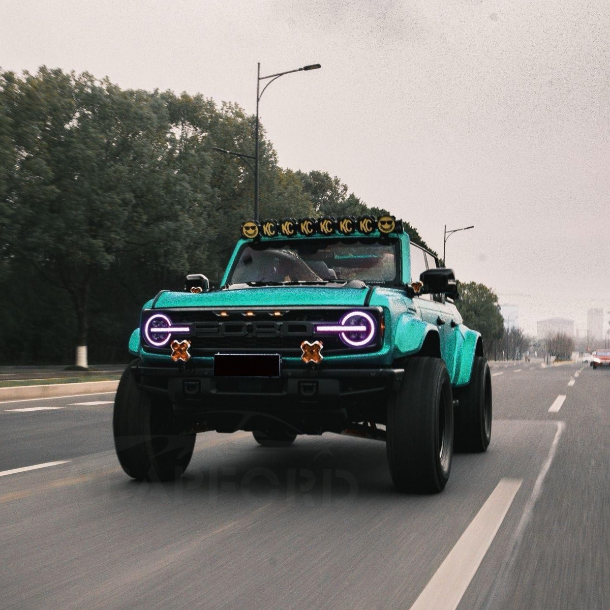 Satinierte Cyan Grün Vinyl Wrap