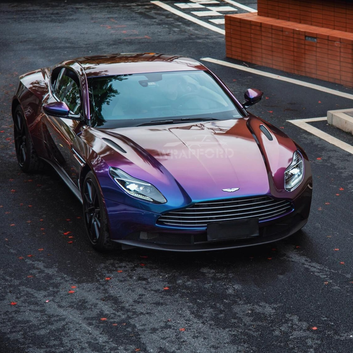 Glitzer Metallic Lila Blau Vinyl Wrap