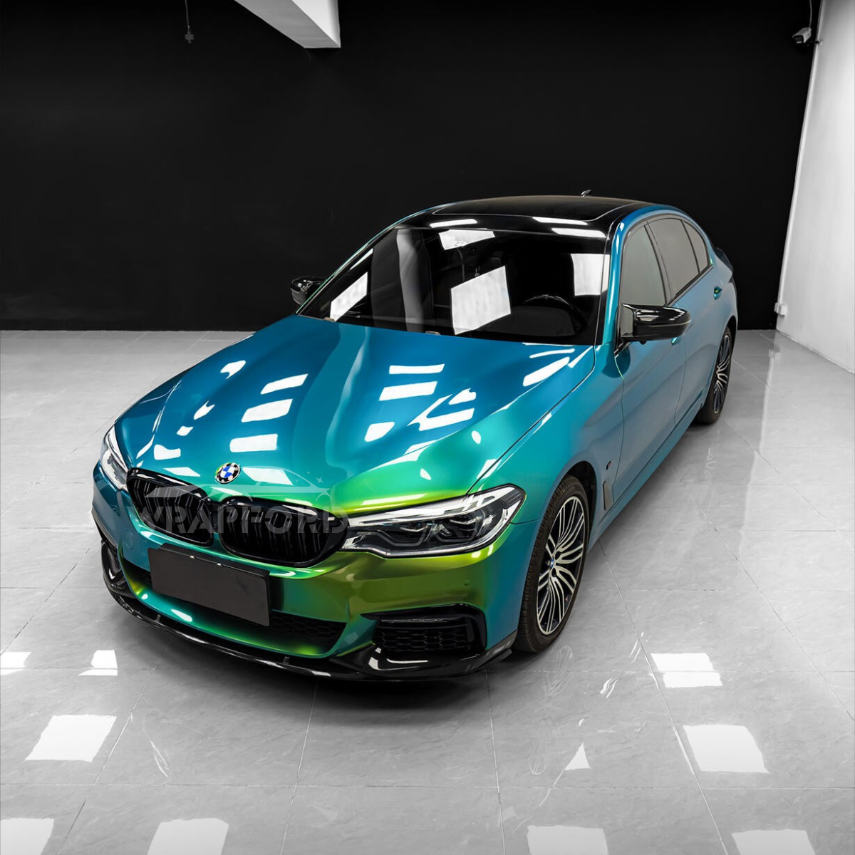 Glanz Metallic Aurora Grün Vinyl Auto Wrap