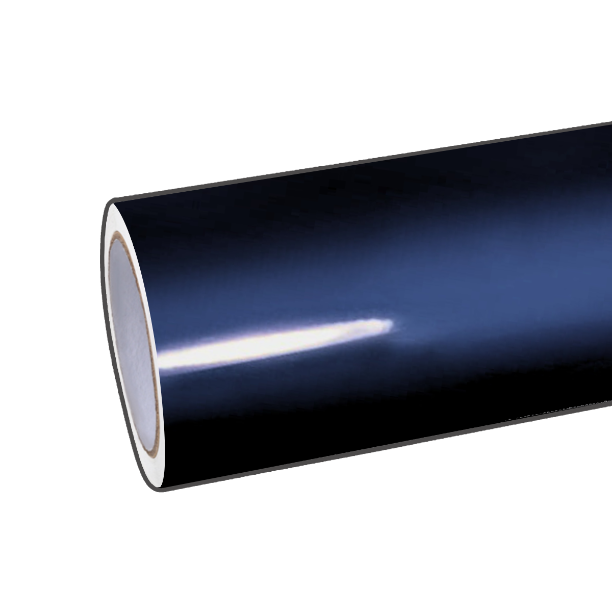 Glänzende Metallic Blau Schwarz Vinyl Wrap