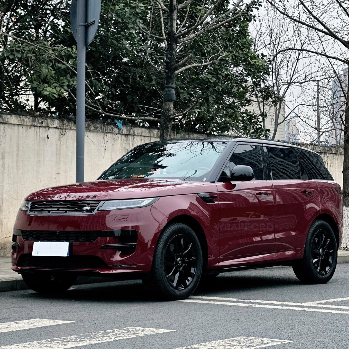 Glanz Metallic Burgunderrot Vinyl Wrap