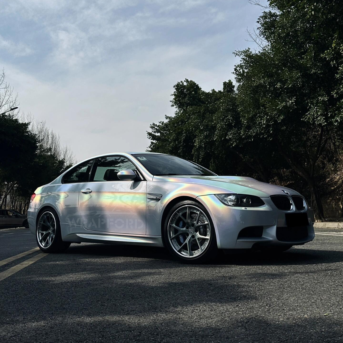 Opal Chrom Weiß Silber Vinyl Auto Wrap