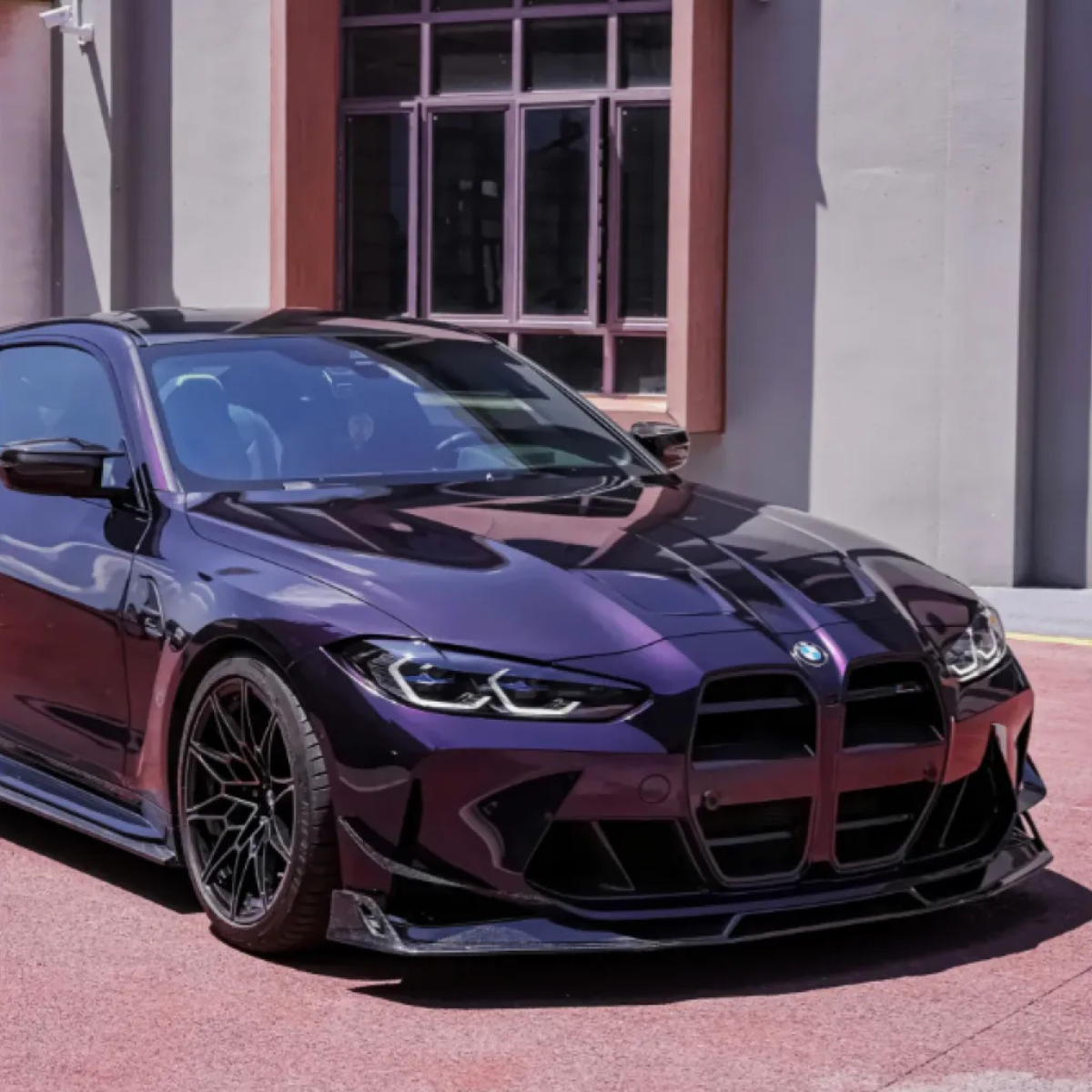 Glänzendes Metallic Mitternachtspurple Vinyl Wrap